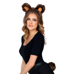 Sada medvěd ocas a uši